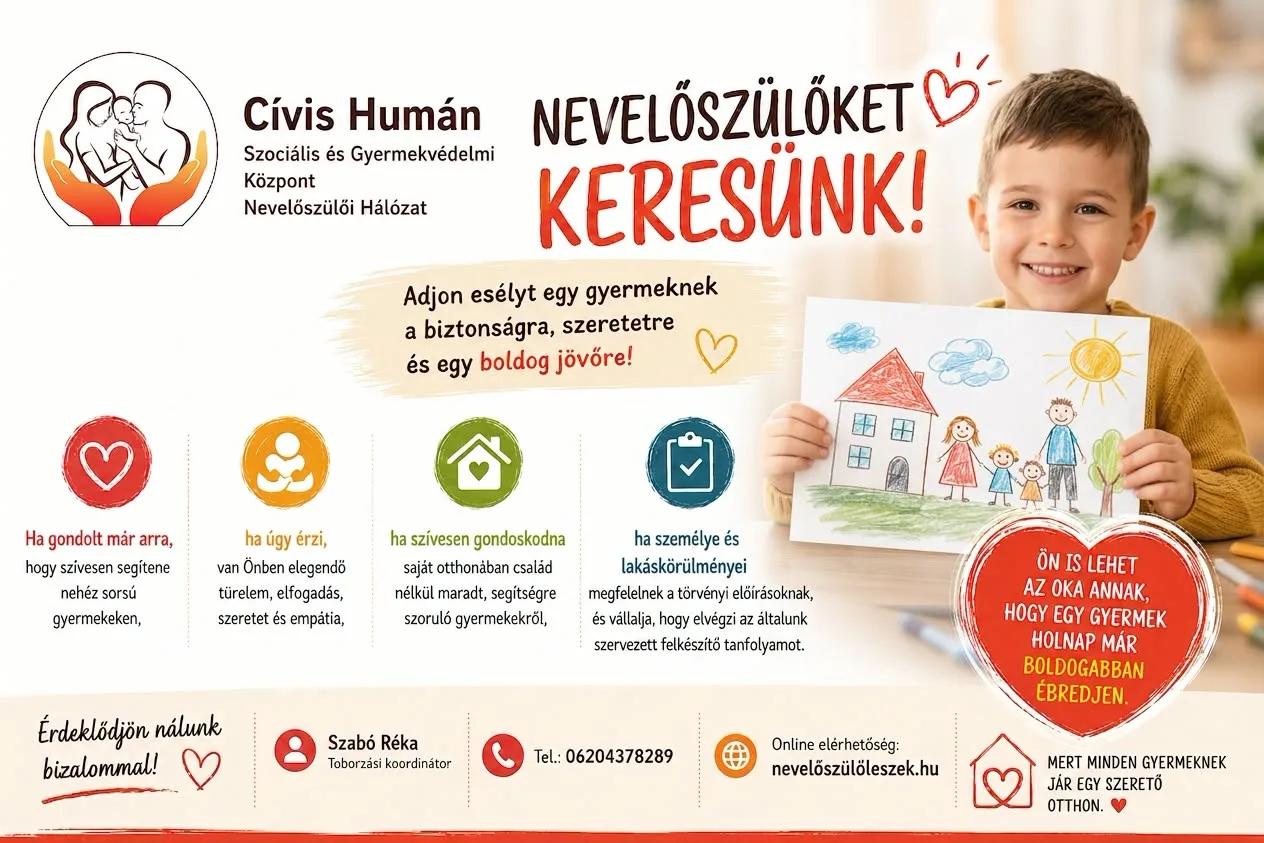 Nevelőszülőket keresnek Tiszavasváriban