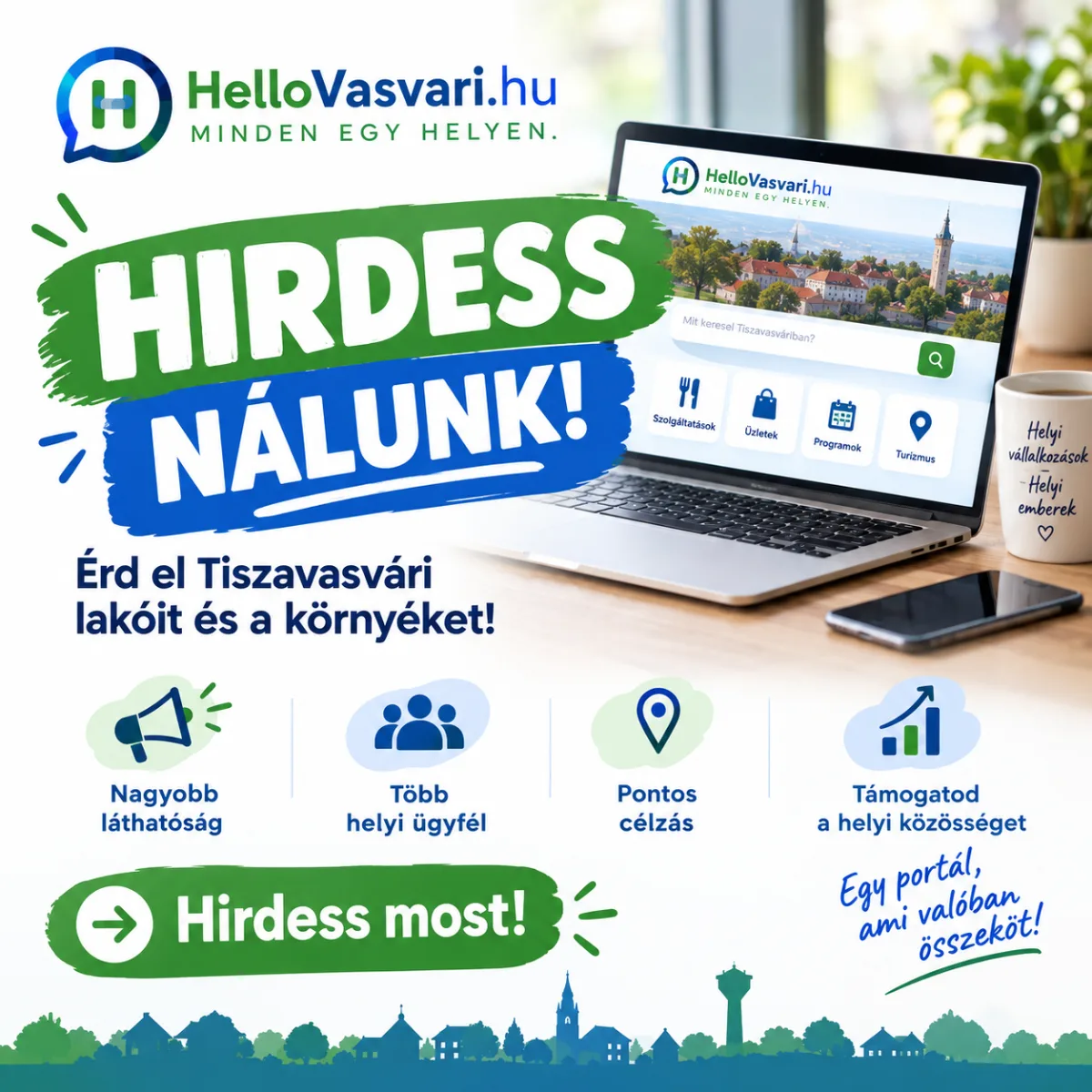 Hírdess a HelloVasvari.hu oldalon
