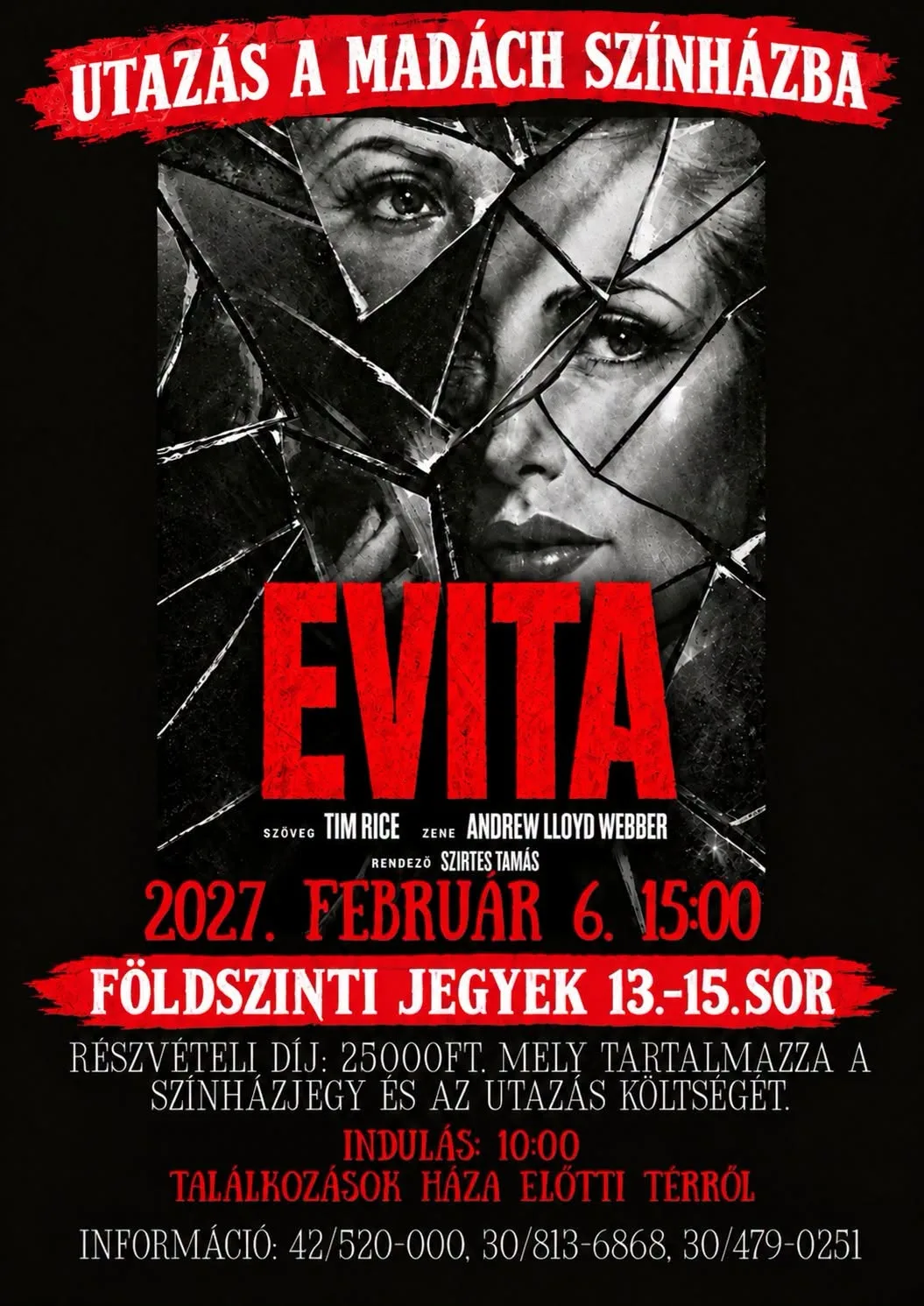 Utazás a Madách Színházba: Tekintse meg az Evita című musicalt!