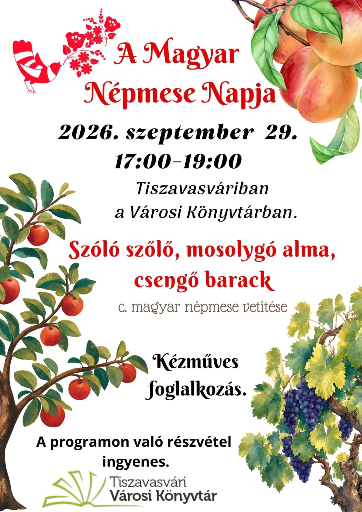 A Magyar Népmese Napja Tiszavasváriban: Mesés délután a Városi Könyvtárban